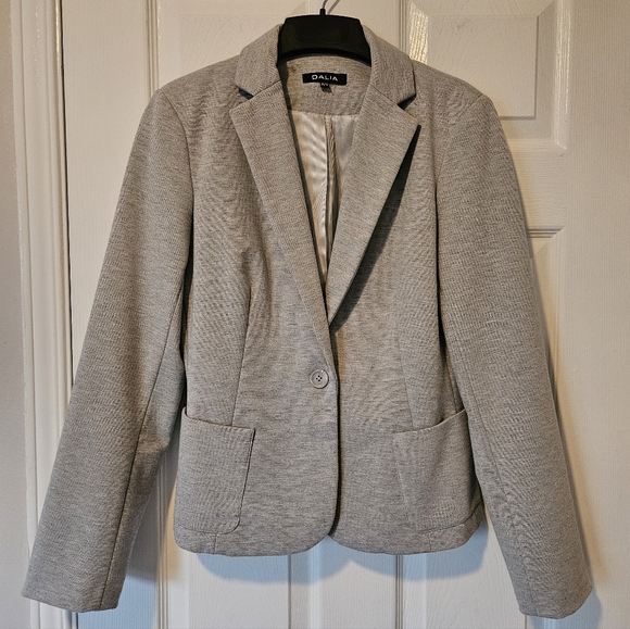 Dalia stretch blazer one button grey medium - Picture 3 of 14